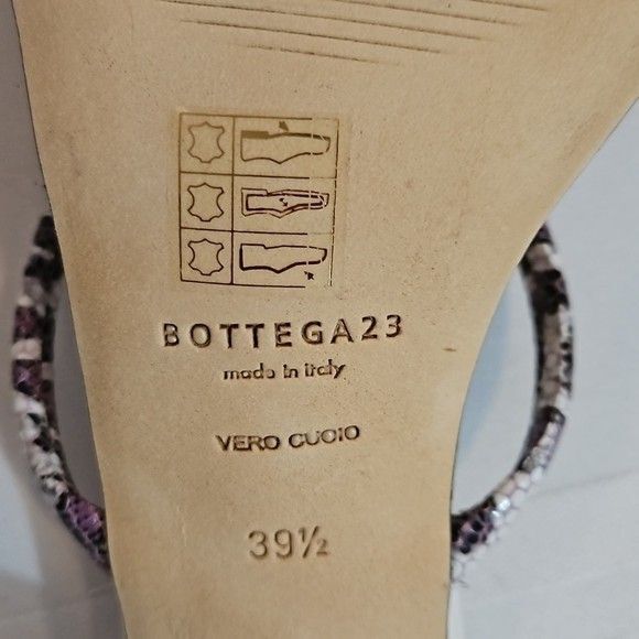 NWOT Marilyn's by Bottega 23 leather slide sandals size 39.5/US 9 - Picture 9 of 9